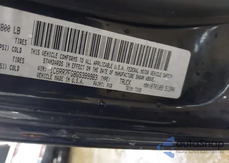 2016 Ram 1500 Tradesman z USA, uszkodzony, nr VIN 1C6RR7FG8GS399983